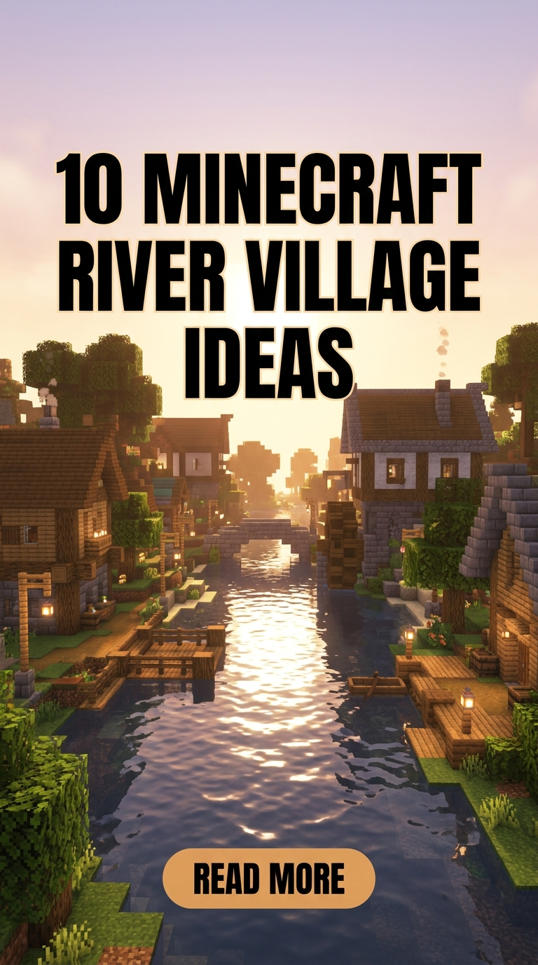 10 Minecraft River Village Ideas