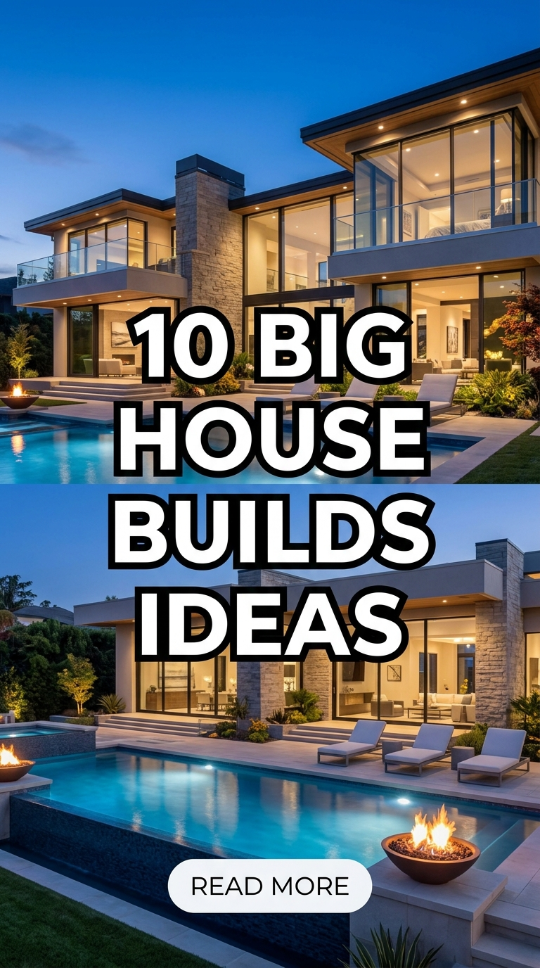 10 Big House Builds Ideas