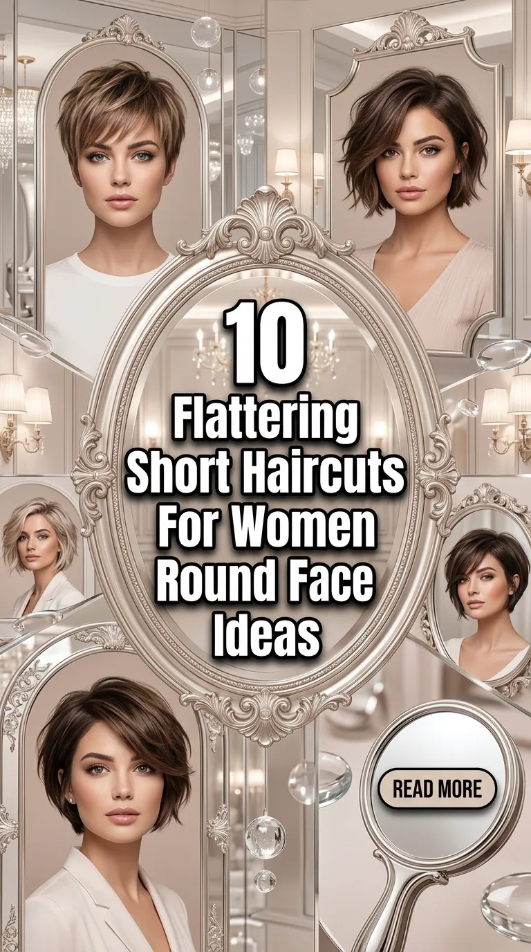 10 Short Haircuts for Women Round Face Ideas