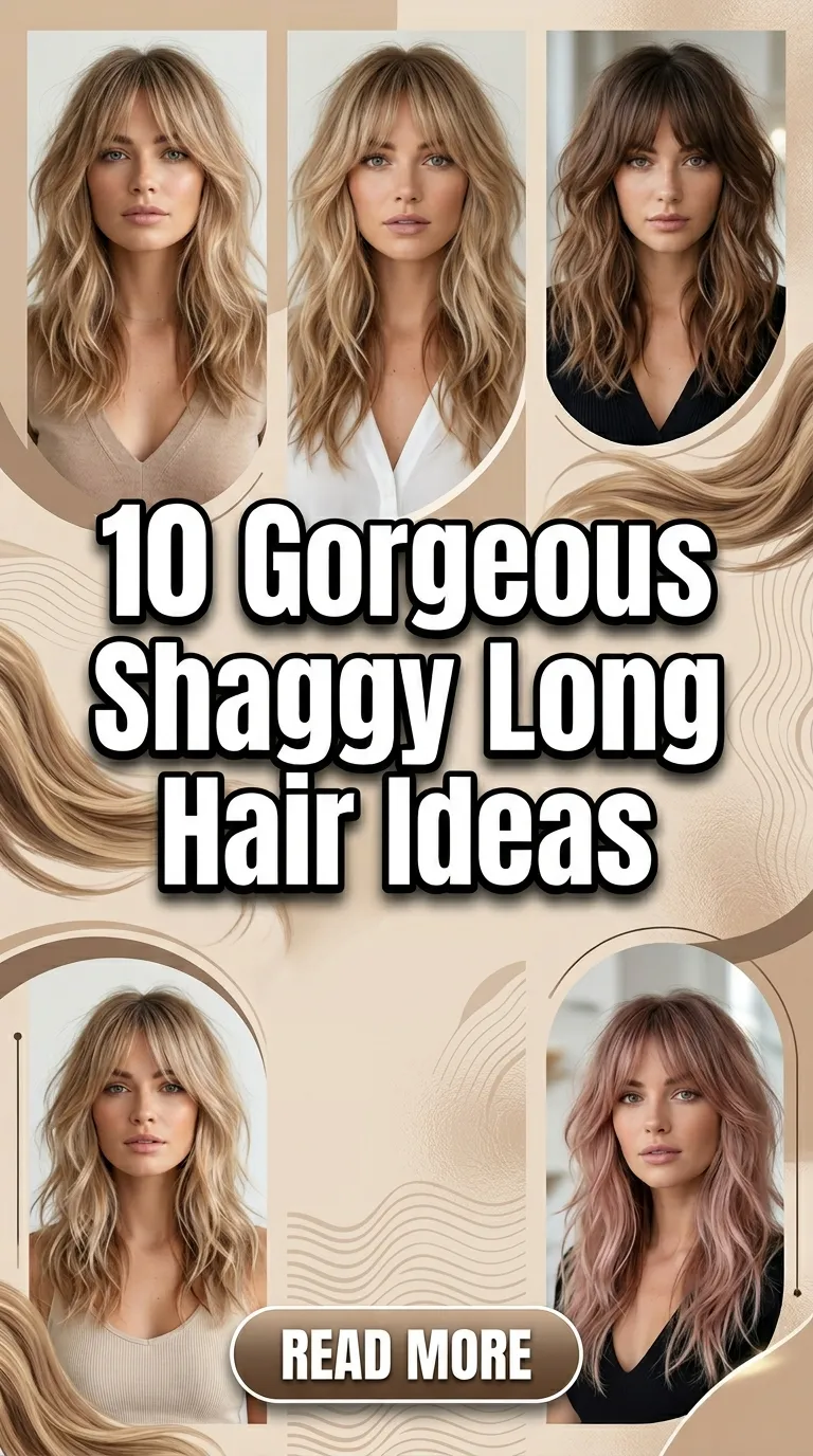 10 Gorgeous Shaggy Long Hair Ideas