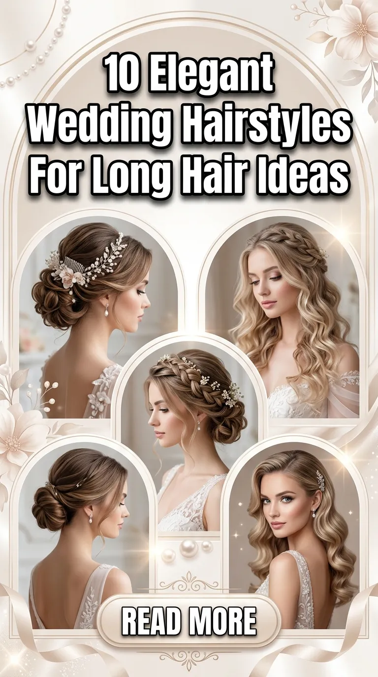 10 Elegant Wedding Hairstyles For Long Hair Ideas