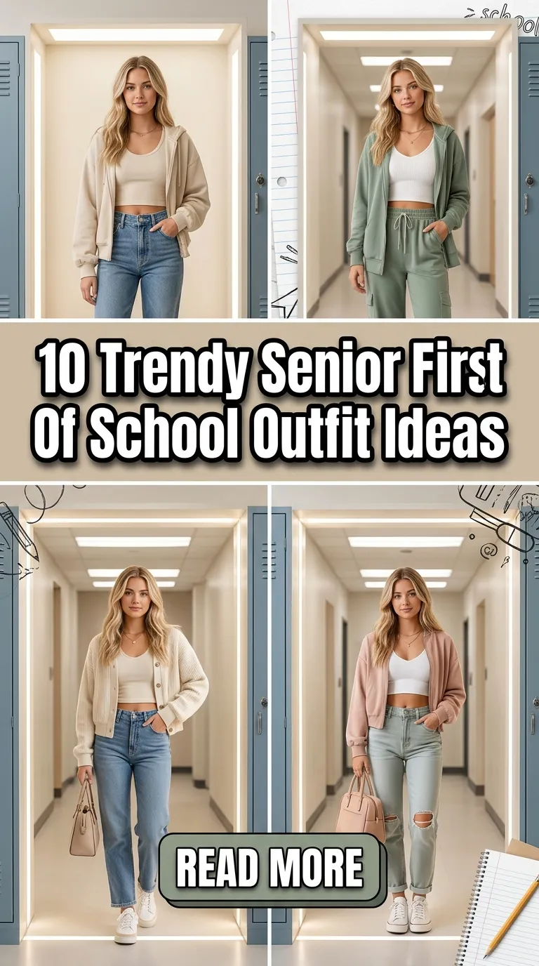 10 Trendy Senior First Day Of School Outfit Ideas