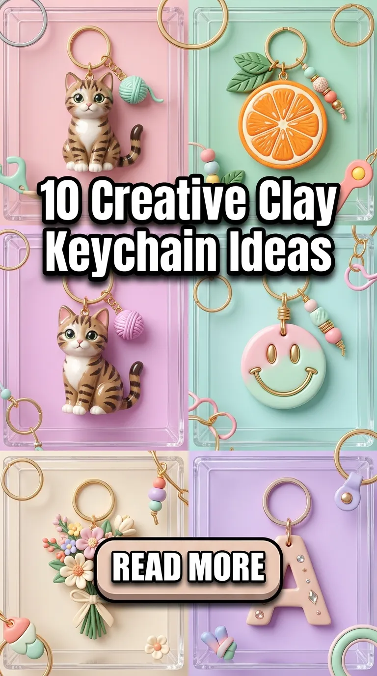 10 Creative Clay Keychain Ideas