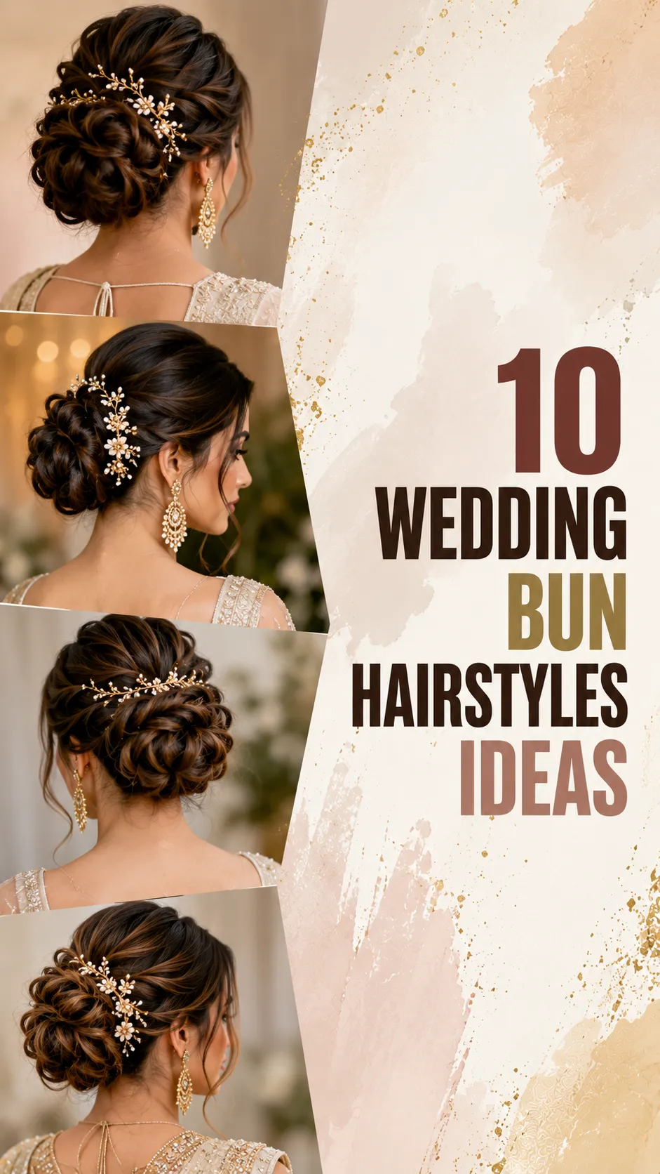 10 Wedding Bun Hairstyles Ideas