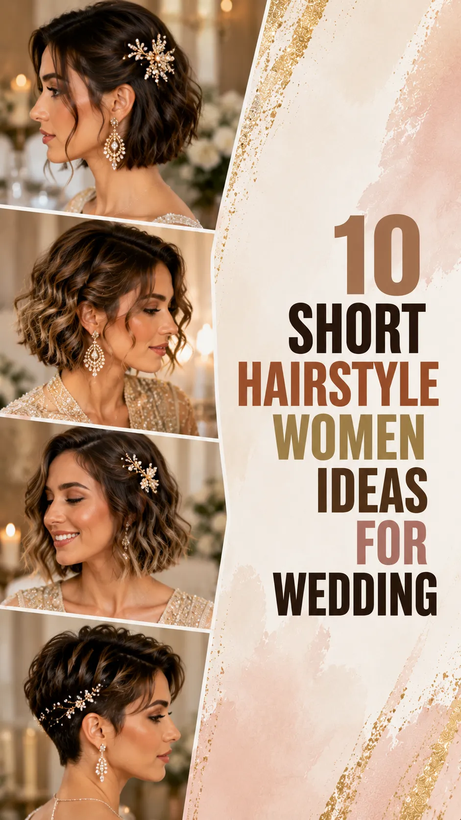 10 Short Hairstyle Women Ideas for Wedding