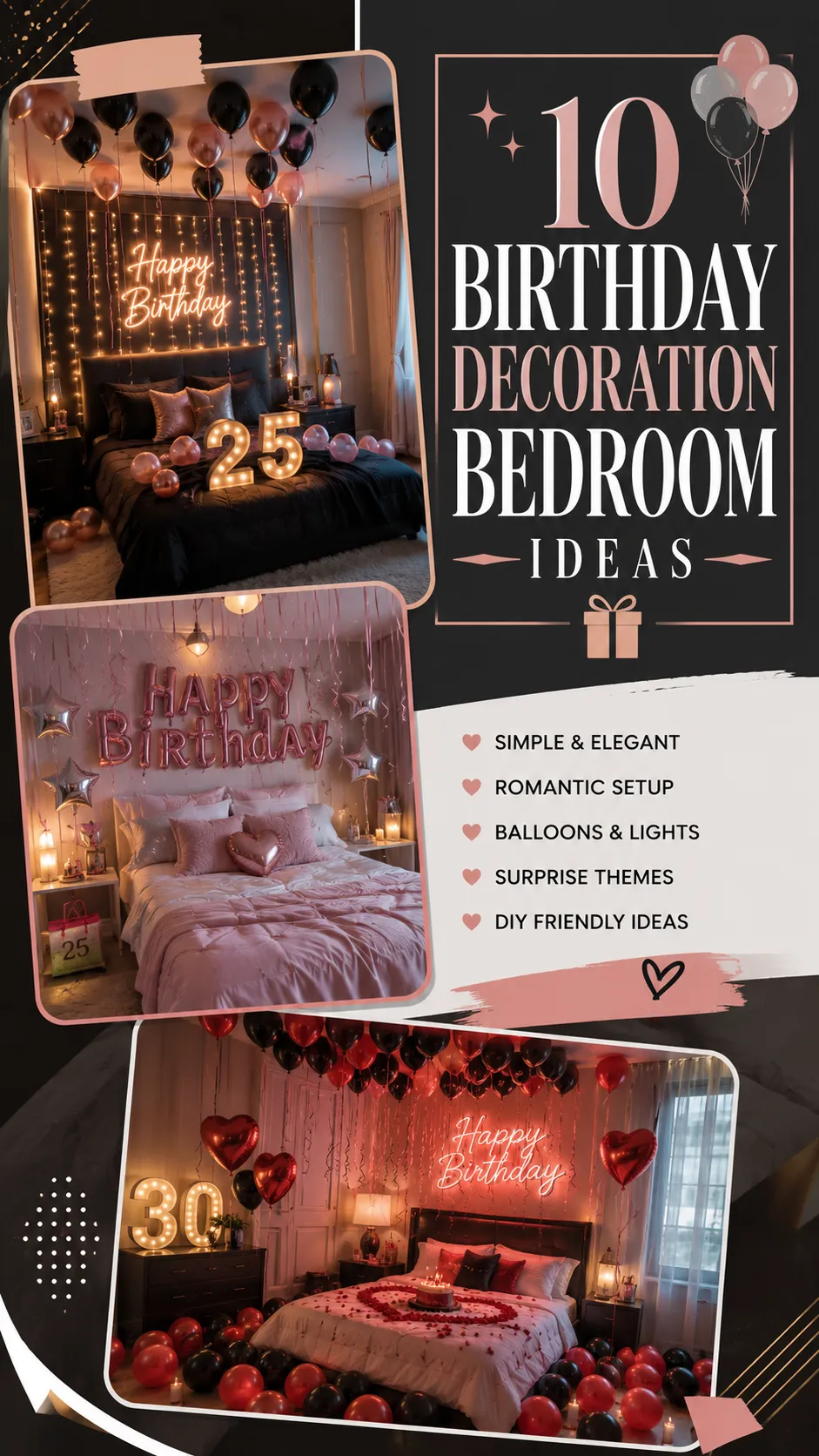 10 Birthday Decoration Bedroom Ideas